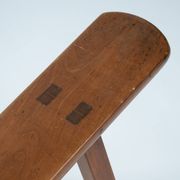 Banc en chêne de style Art Déco français, années 1930