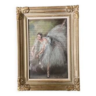 Pastel by Yvette Chauviré, the greatest French prima ballerina of the 20th century