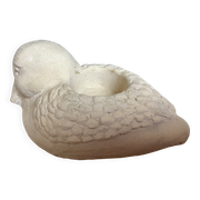 Bird candle holder for indoor or outdoor use.