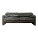 Maralunga sofa by Vico Magistretti for Cassina, 1970s, original black leather
