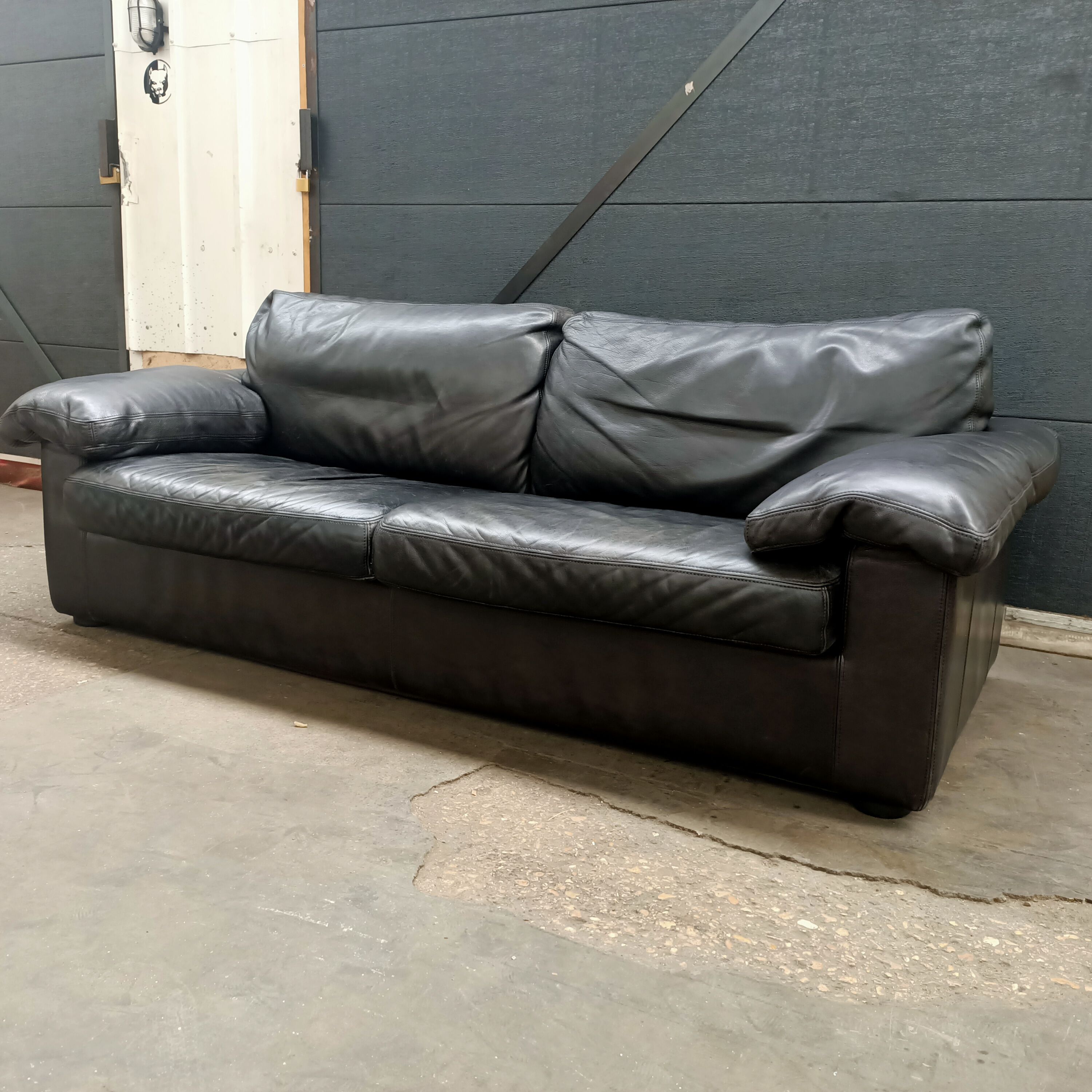 Guermonprez leather sofa