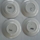 Service of 6 Digoin & Sarreguemines “DOLLY” dessert plates