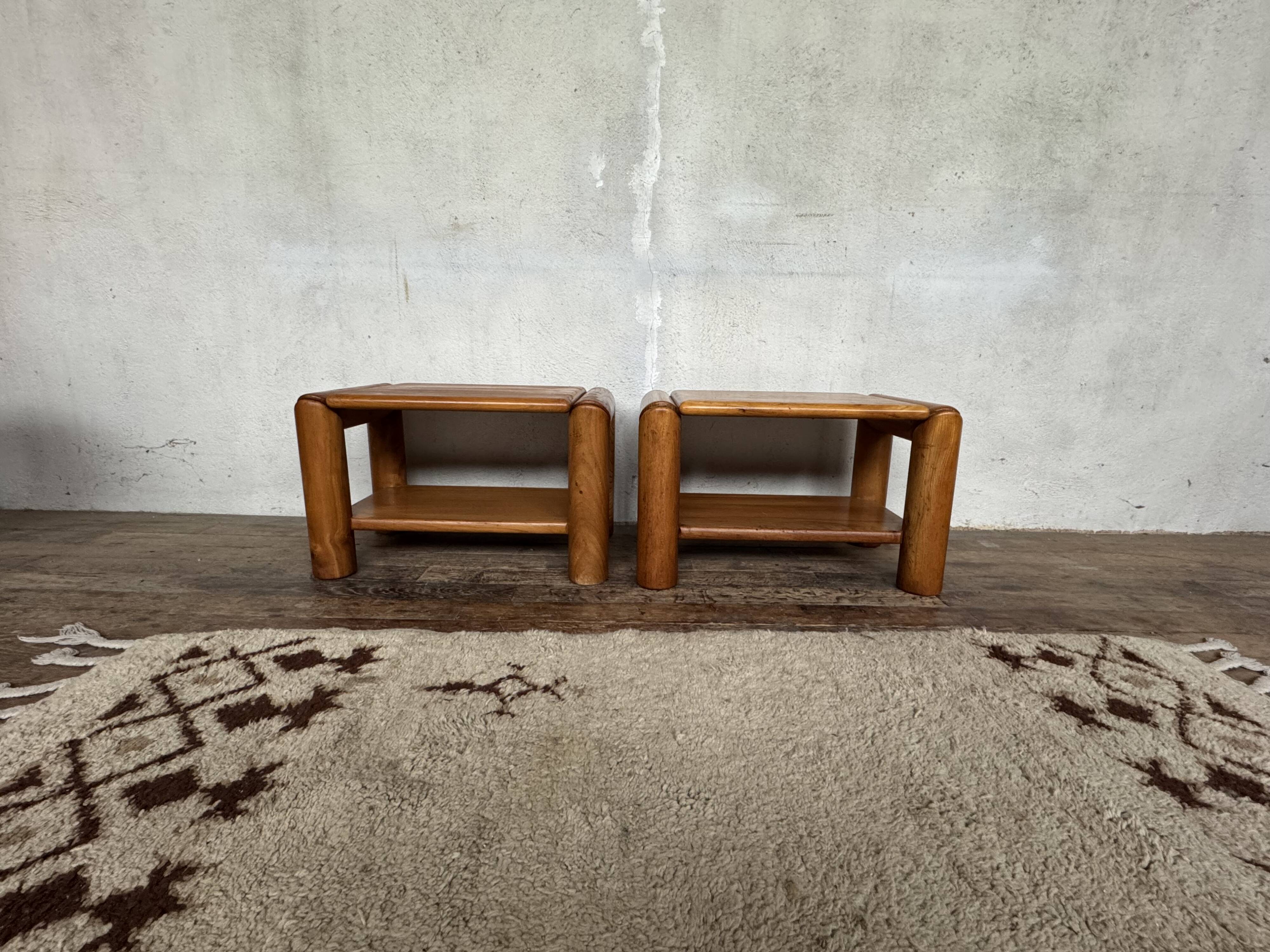 Bedside table, nightstand in Elm dlg Regain