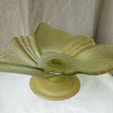 Empty fruit cup frost glass bag piece of contemporary shape 20 eme