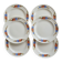 6 dessert plates earthenware Royal Sphinx Maastricht - Floral pattern