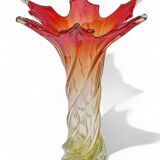 Vase en verre de Murano torsadé