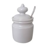 Thick white porcelain sugar