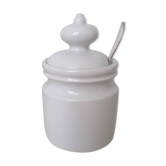 Sucrier en porcelaine blanche épaisse