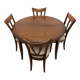 Table et chaises en merisier style Louis Philipe