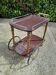 Servante desserte a roulante vintage laiton