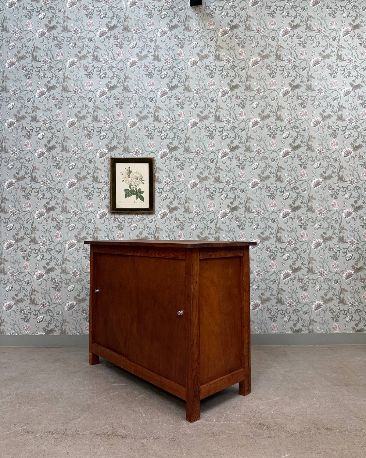 Vintage sideboard with sliding doors