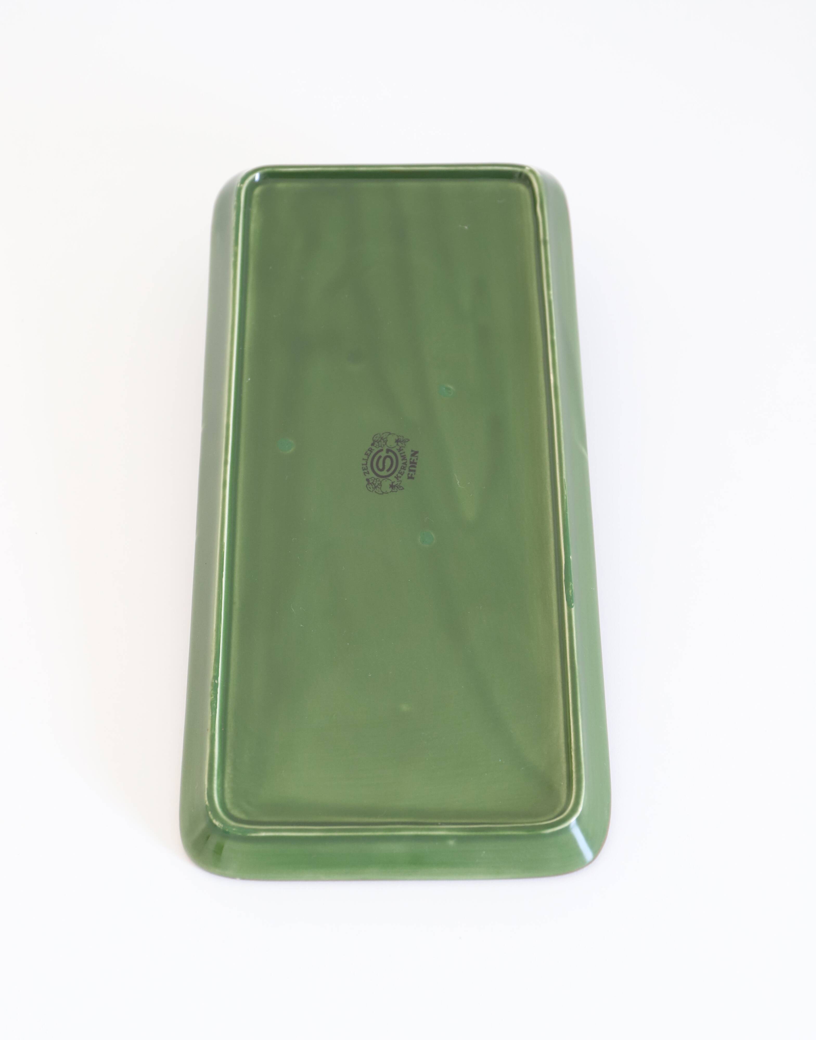 Vintage 70s ZELLER KERAMIK cake plate