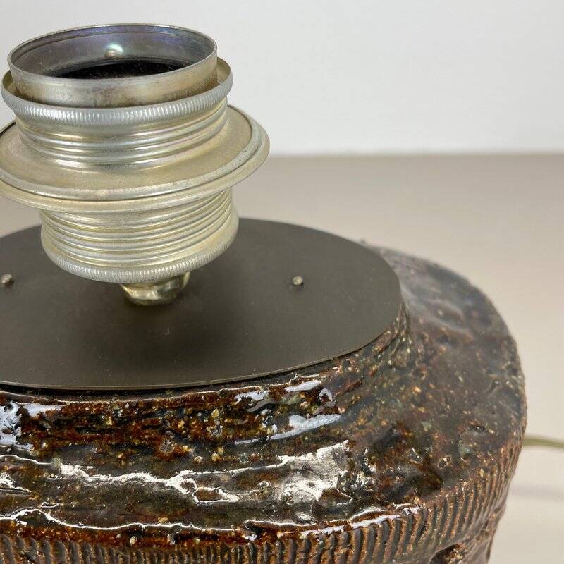 Large ceramic table lamp by Bitossi, 1970s