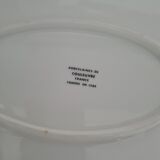 Oval dish: Snake Porcelain