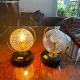 Table lamps globes 70s