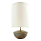 Mid-century modern green ceramic lamp base, Alain di Bin France 1960s