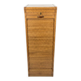 Art Deco curtain cabinet from the 1930s in oak with interior drawers, 120cm H.