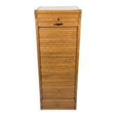 Art Deco curtain cabinet from the 1930s in oak with interior drawers, 120cm H.