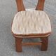 Brutalist chairs in solid oak mountain chalet decor