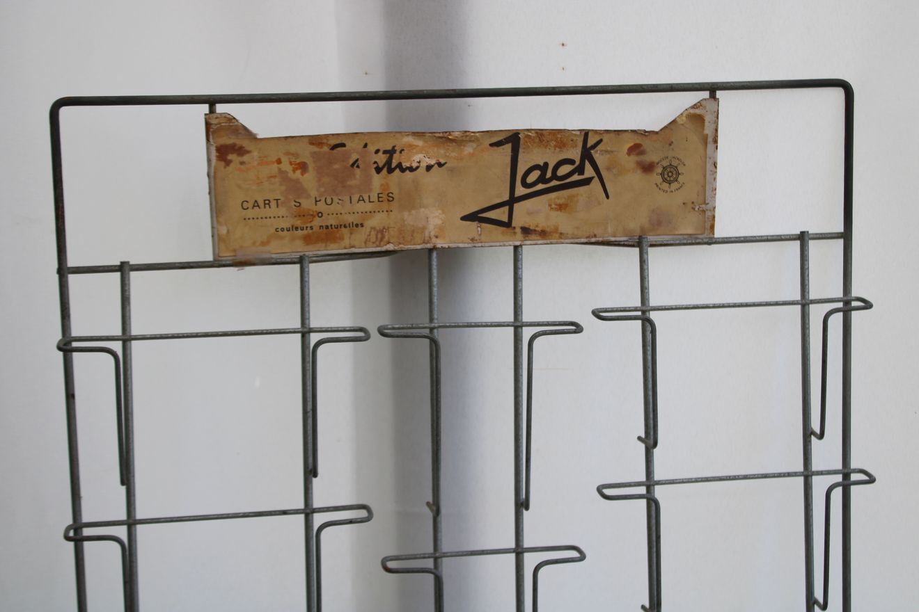 Old postcard wall display