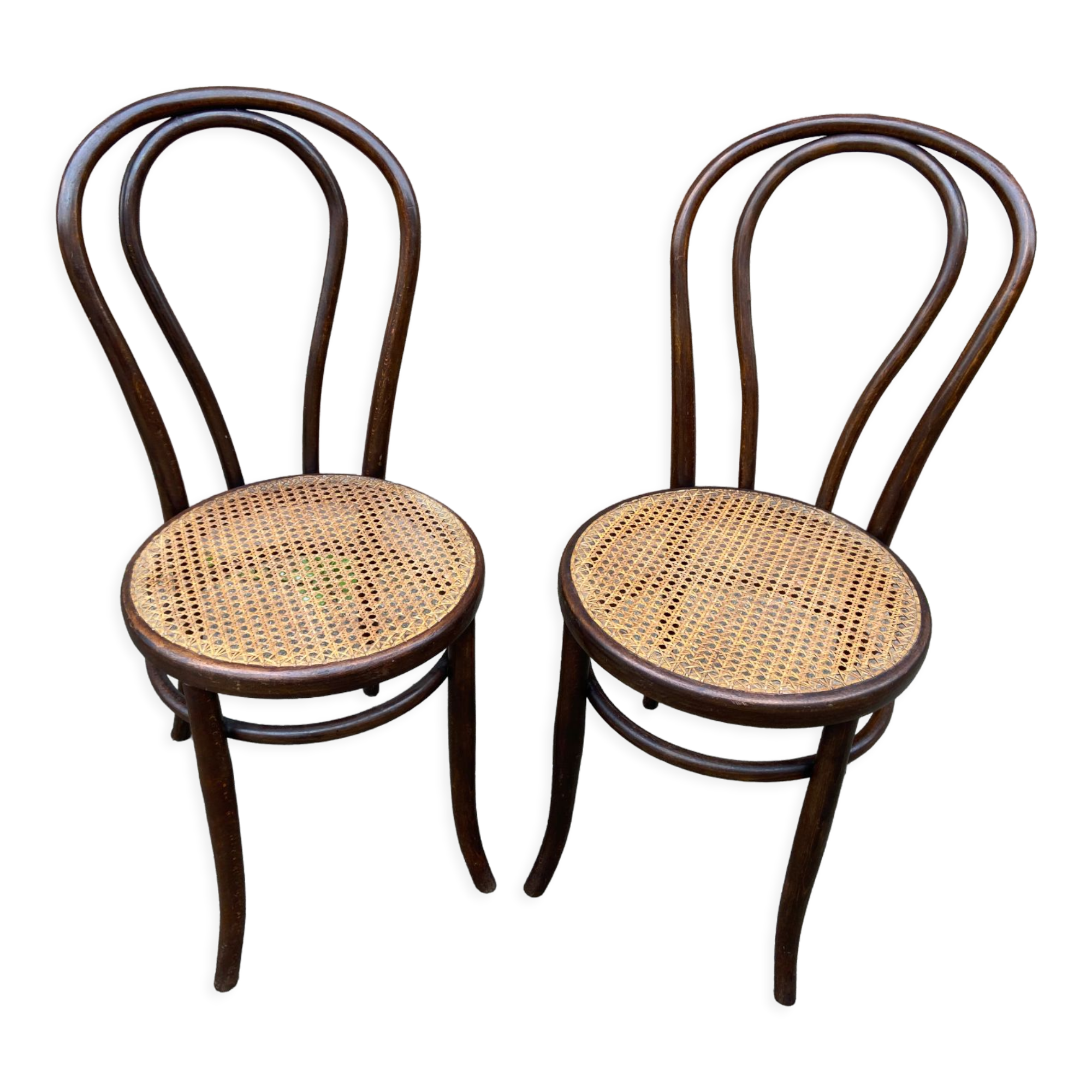 Pair of chairs bentwood Fischel Nr 18 vintage 1920