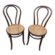 Pair of chairs bentwood Fischel Nr 18 vintage 1920