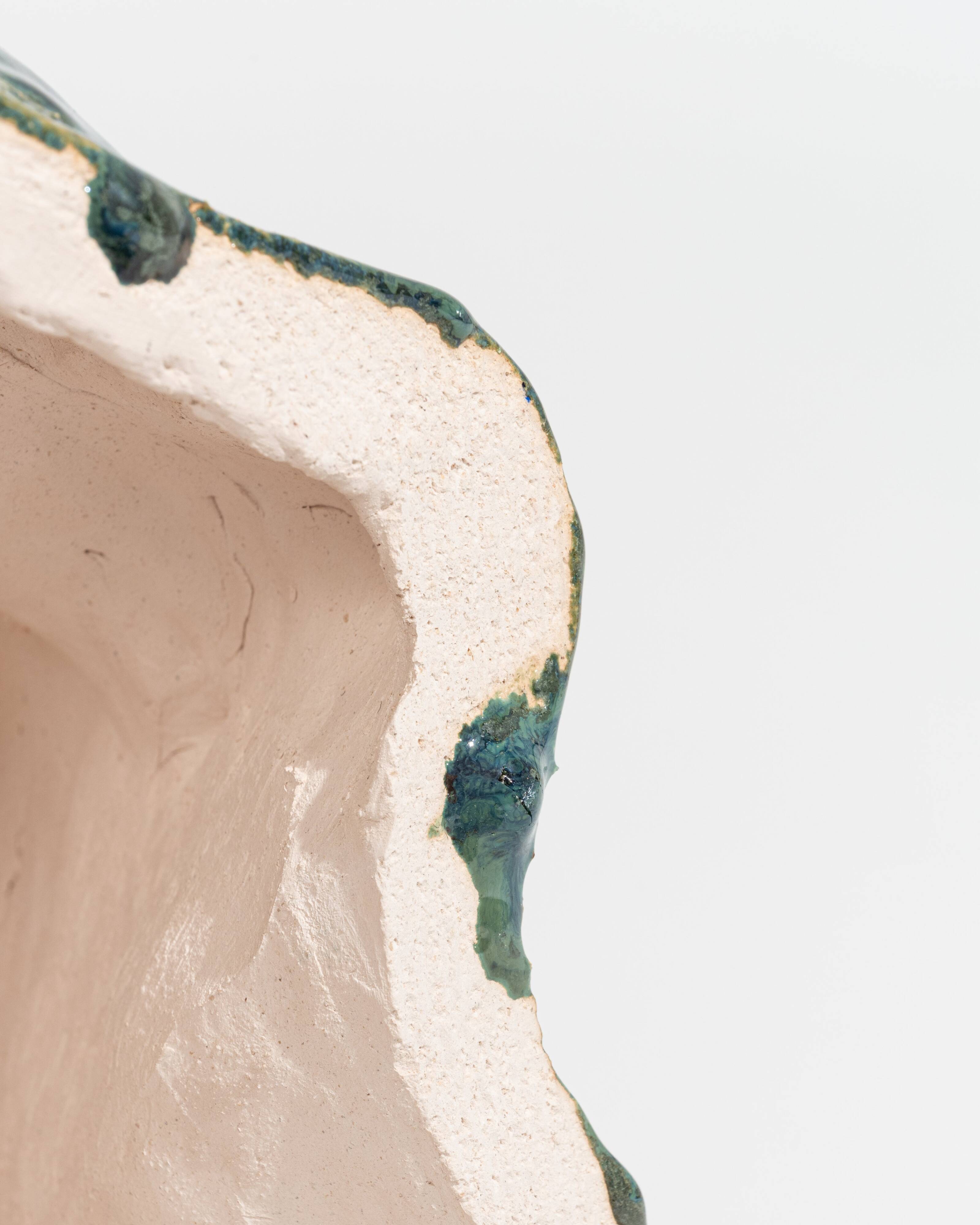 Green sandstone side table