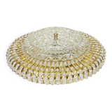 Hillebrand wall sconce in brass, glass, and Lucite beads, Germany, 1960s.