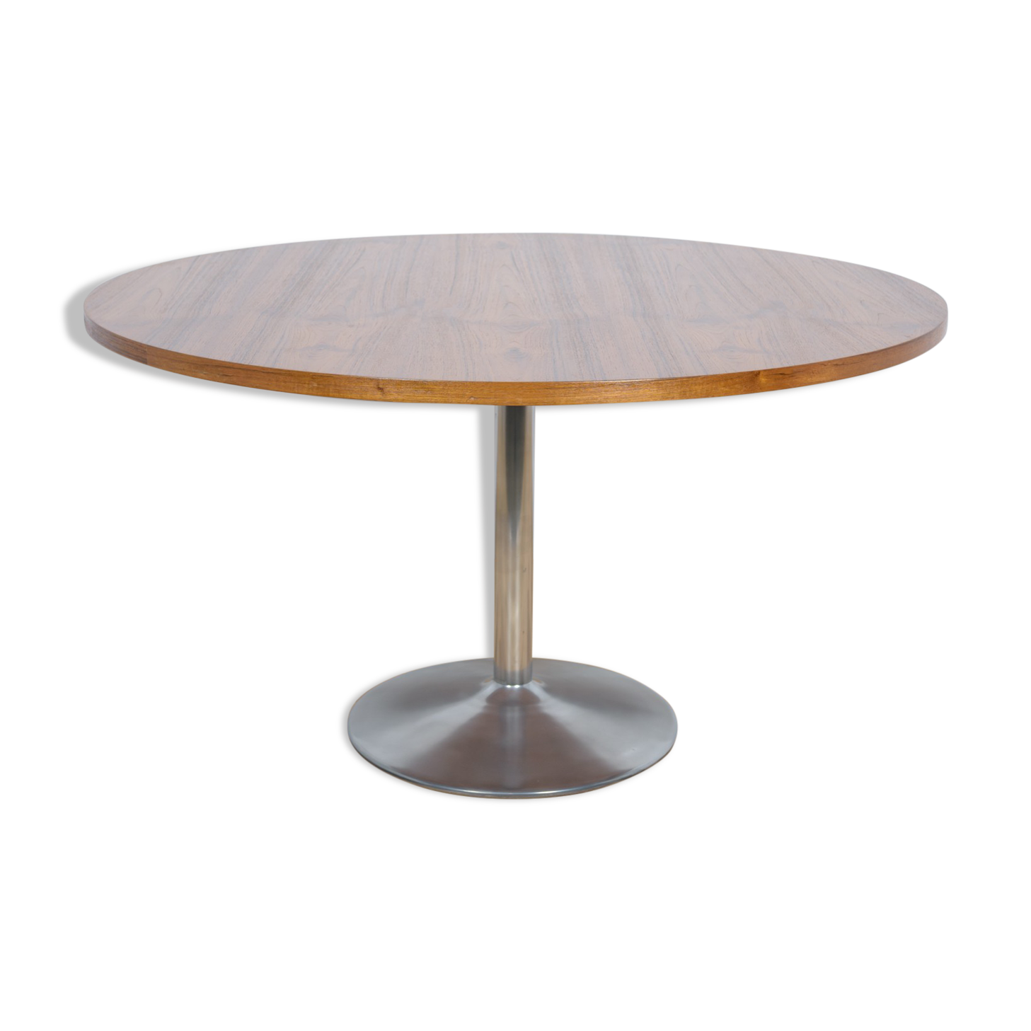 Mid-century teak round dining table, 1970s