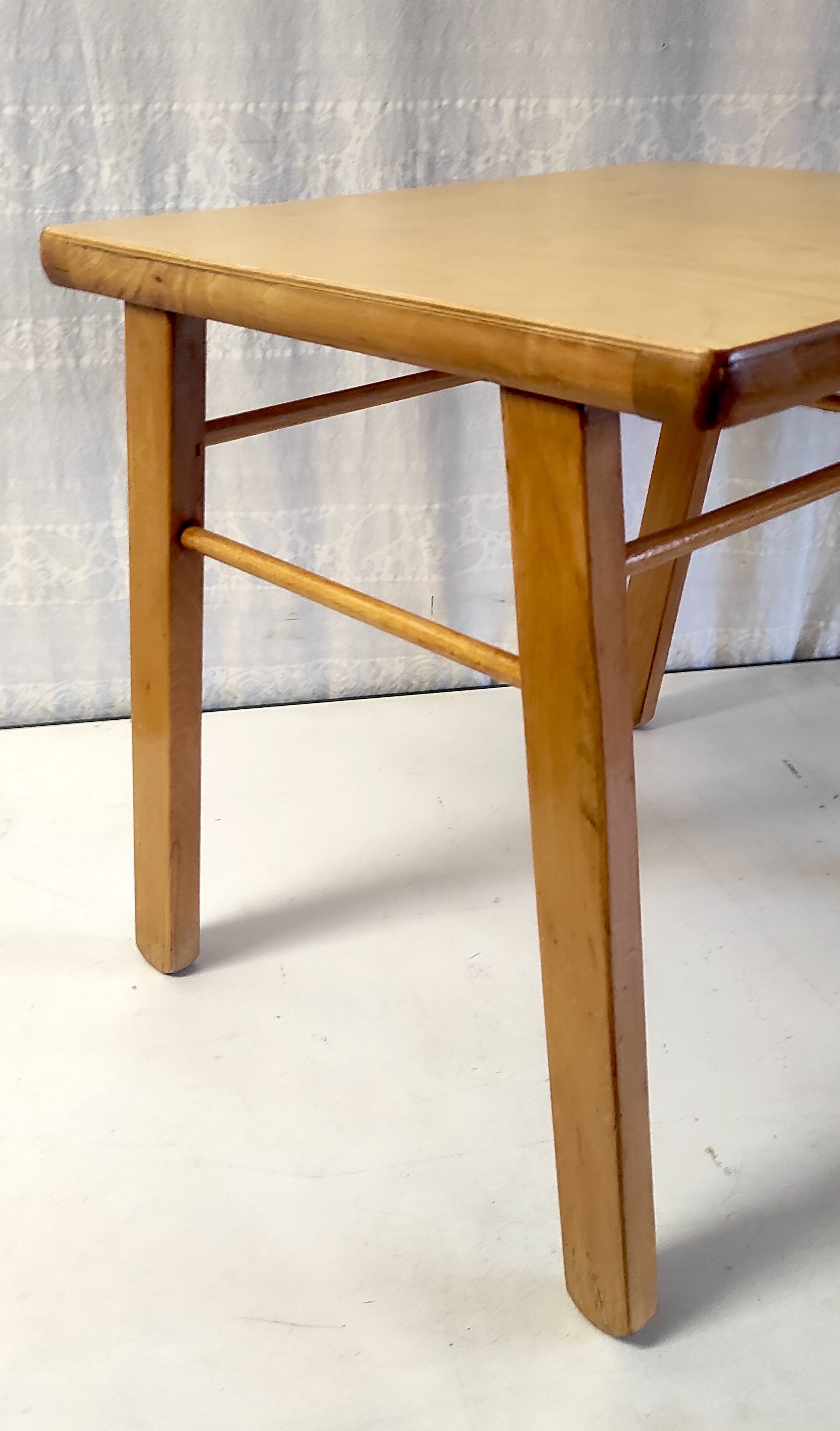 Solid wood side table 60s 70s