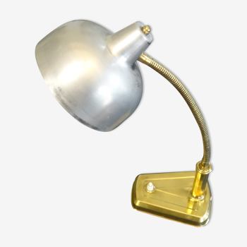 Lampe articulée années 60 en métal doré