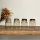 9 vintage smoked liqueur glasses