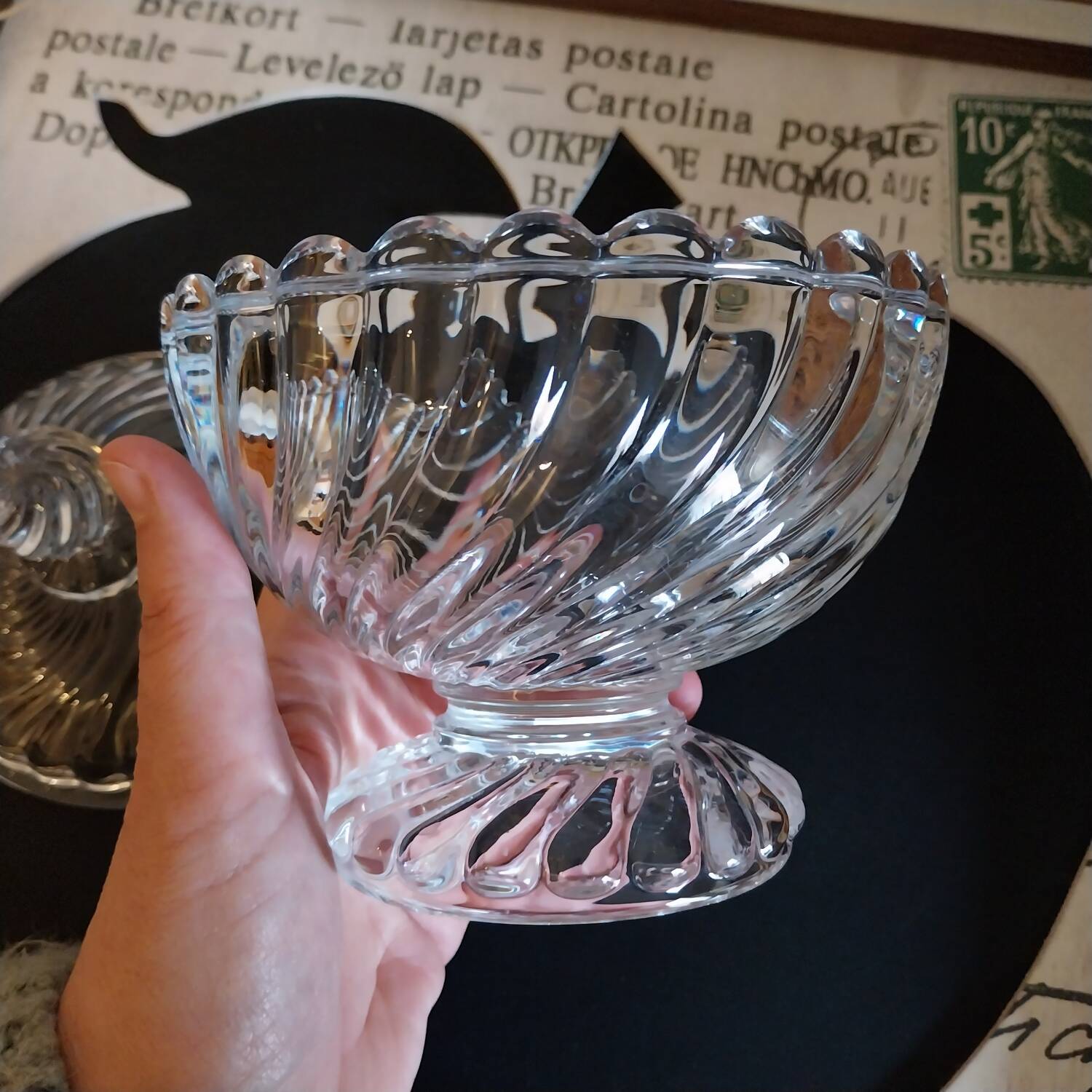 Baccarat crystal candy box