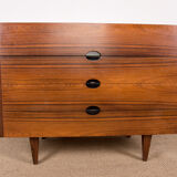 Commode en palissandre design Paul Geoffroy édité par Roche Bobois
