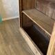 Old solid wood airbrushed wardrobe