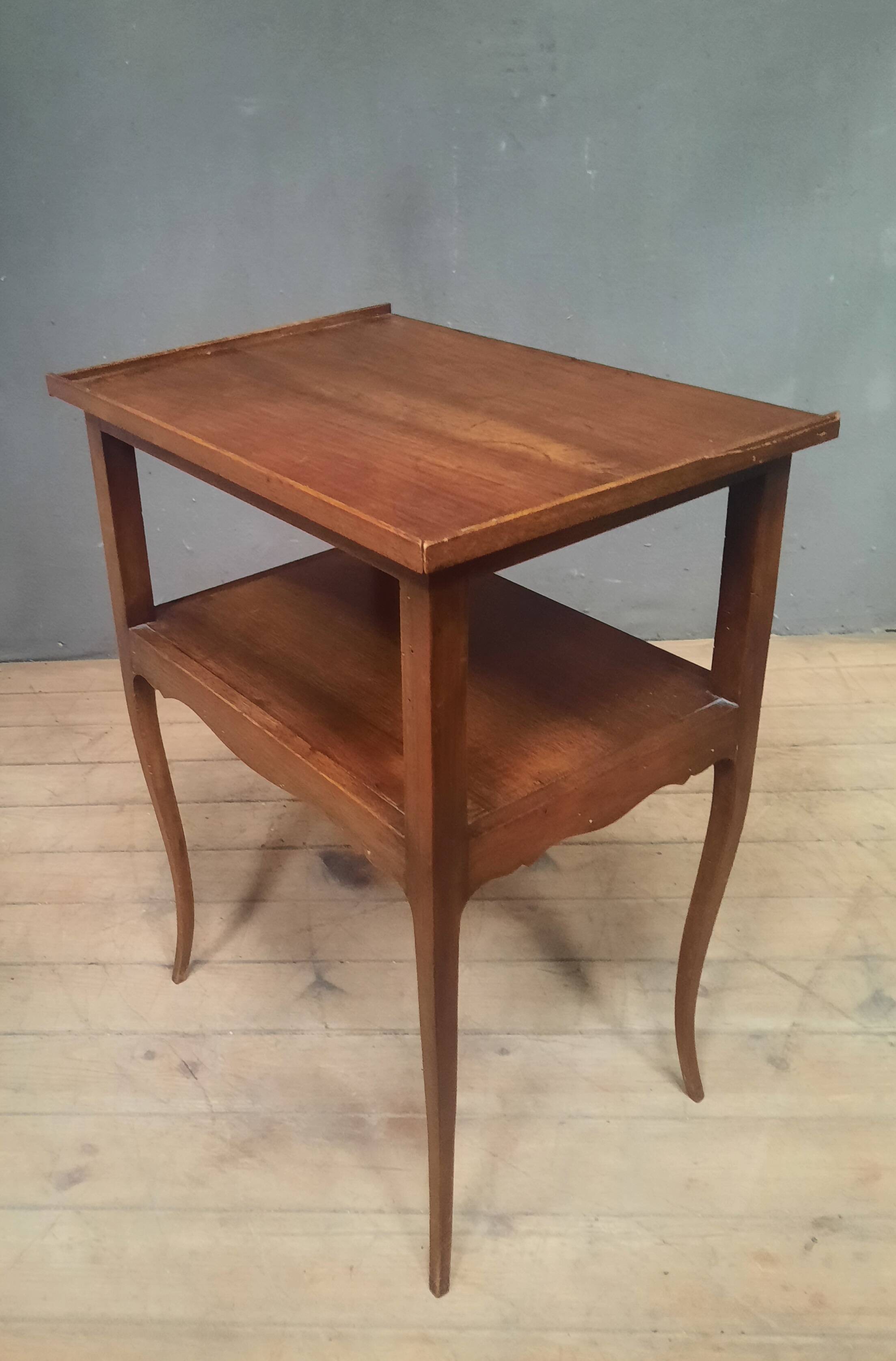 Louis XV style solid wood bedside table