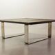 Ardesia Collection Square Slate Stone Coffee Table in Pia Manu Style, 1960s