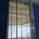 Vintage glass and brass showcase