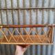 Vintage wall shelf in rattan wicker and wood