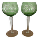 2 crystal Roemer wine glasses from the 70s/80s.