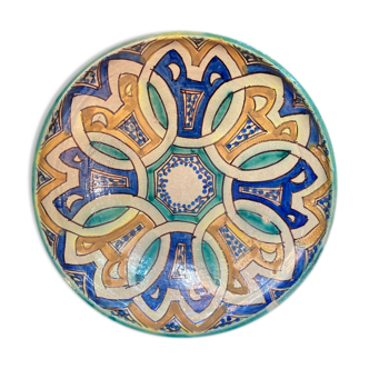 Plat oriental marocain d'inspiration iznik