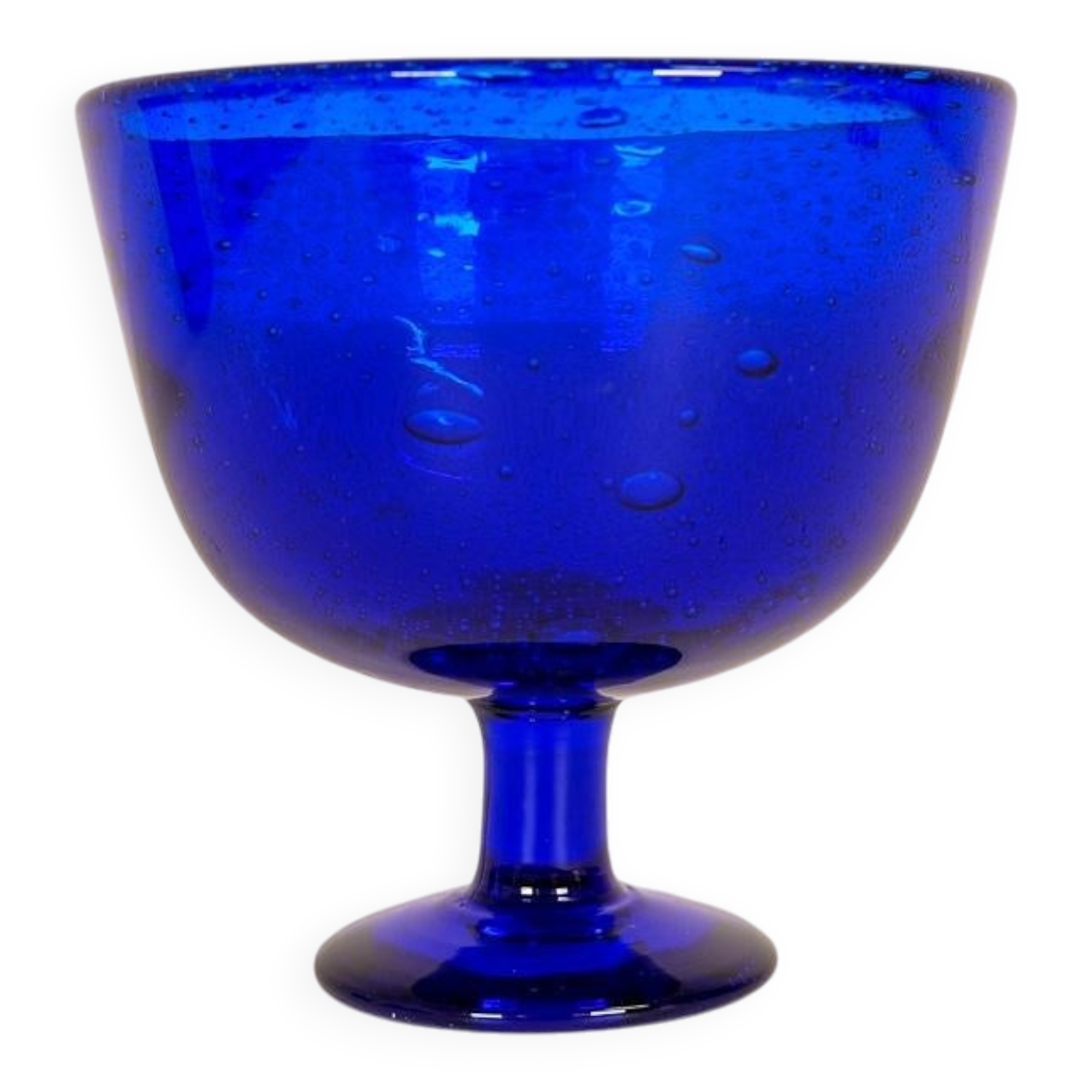 Midcentury collection of eight blue vases by Erik Höglund, Sweden, 1960s.