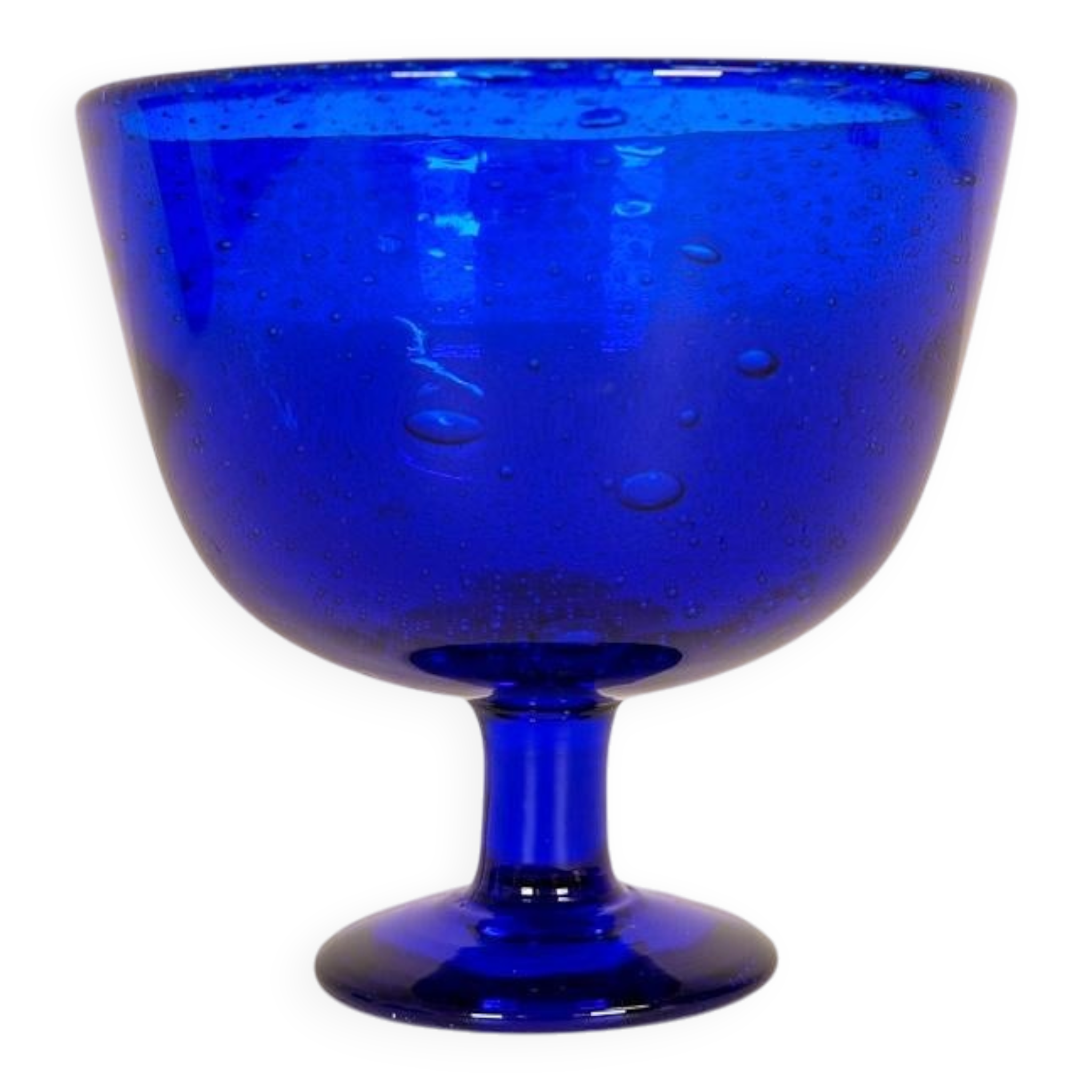 Midcentury collection of eight blue vases by Erik Höglund, Sweden, 1960s.