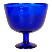 Midcentury collection of eight blue vases by Erik Höglund, Sweden, 1960s.
