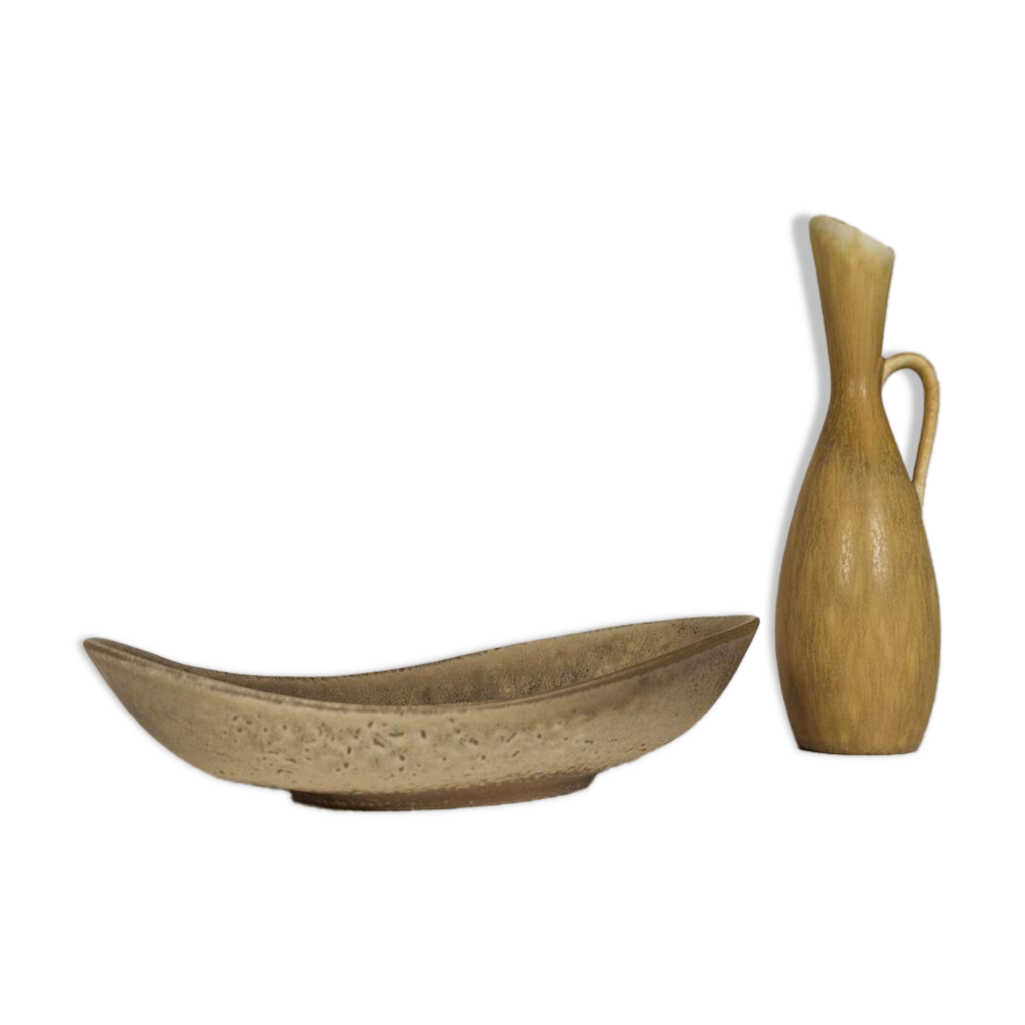 Bowl and vase Midcentury Modern Rörstrand Carl Harry Stålhane, Sweden, 1950s