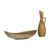 Bowl and vase Midcentury Modern Rörstrand Carl Harry Stålhane, Sweden, 1950s