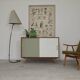 U-452 Green and White Sideboard by Jiri Jiroutek for Interier Praha 1960