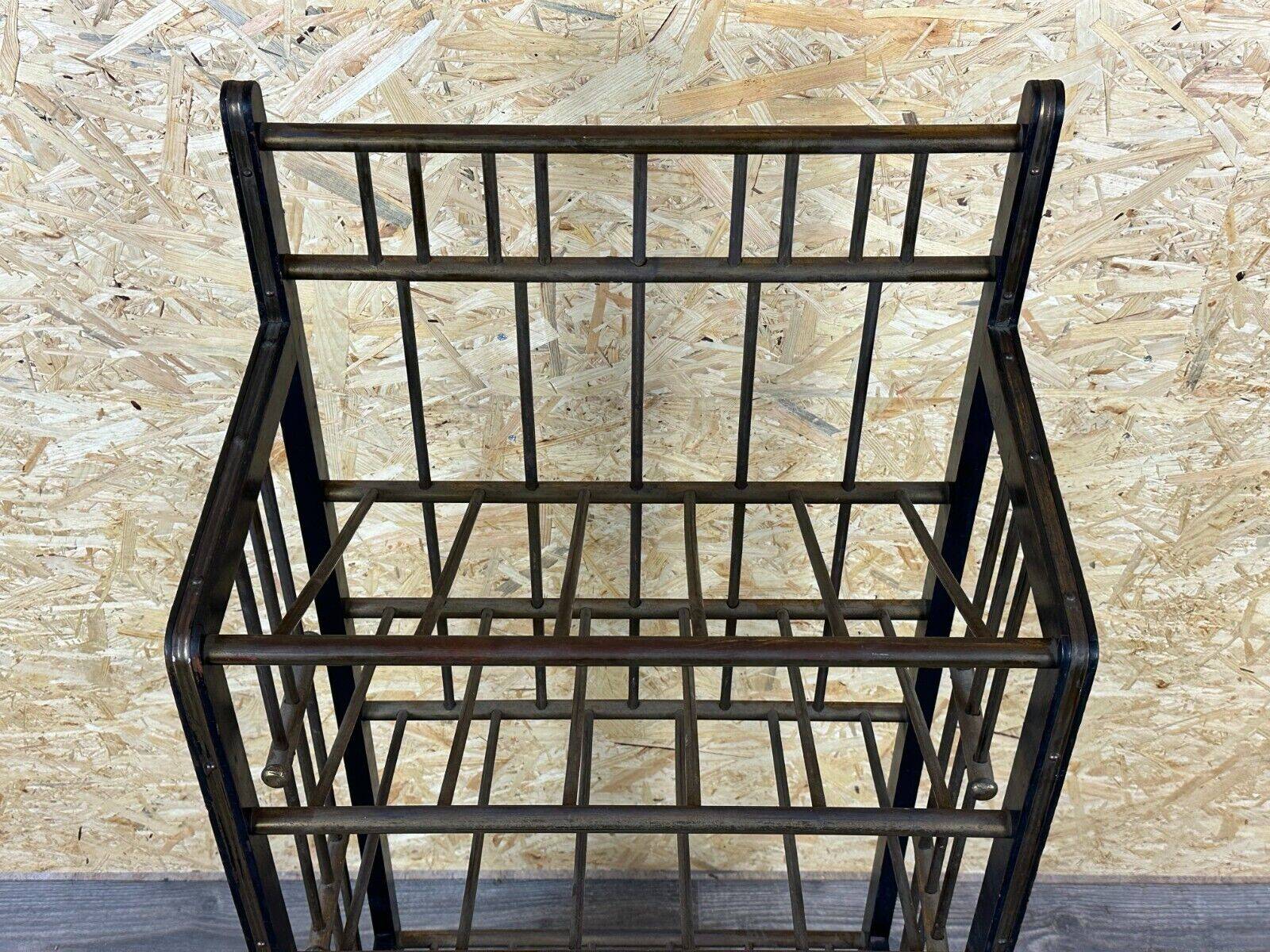 Magazine rack from Wiener Werkstätte Austria made of mahogany & brass around 1900