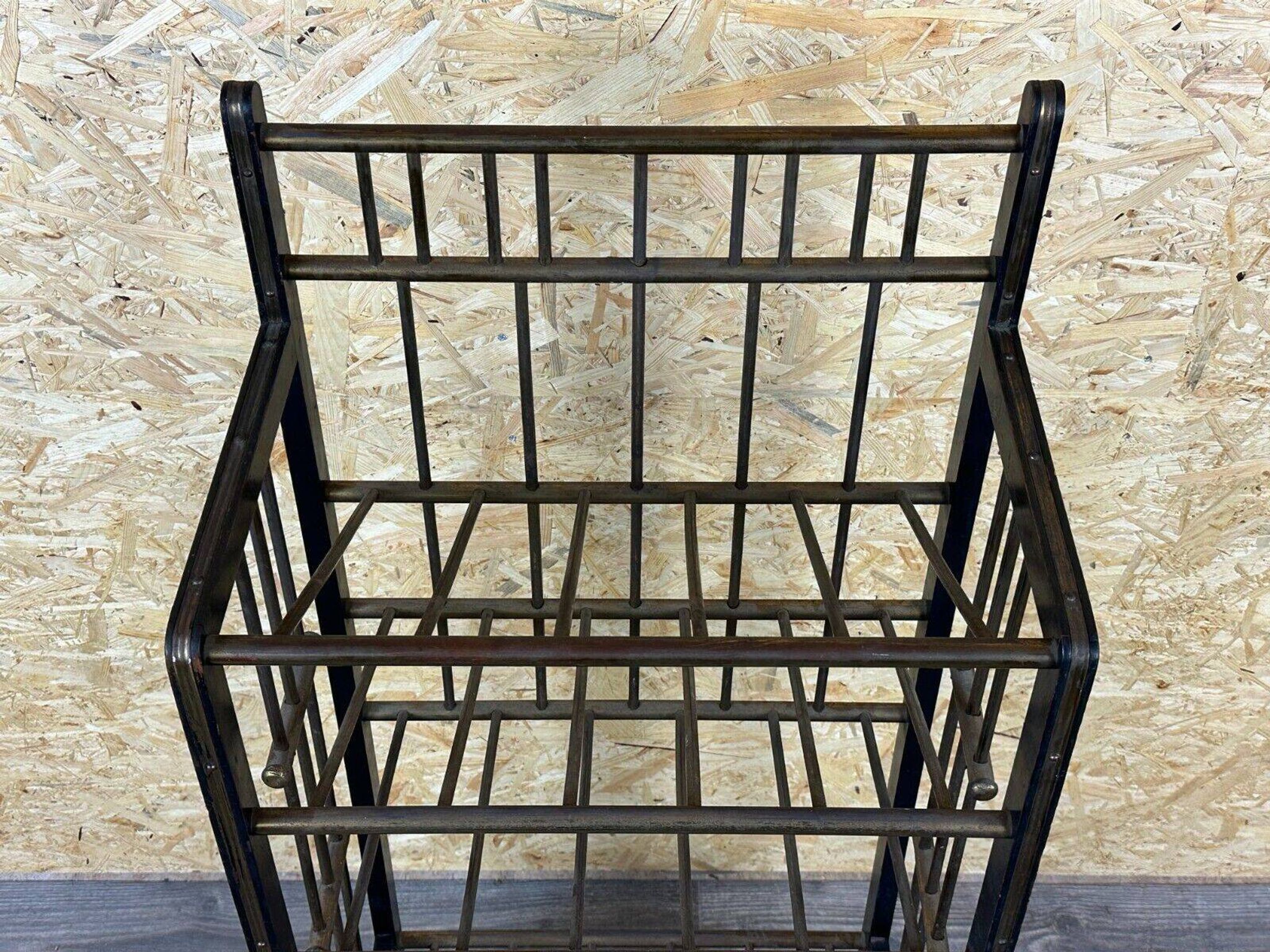 Magazine rack from Wiener Werkstätte Austria made of mahogany & brass around 1900