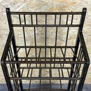 Magazine rack from Wiener Werkstätte Austria made of mahogany & brass around 1900